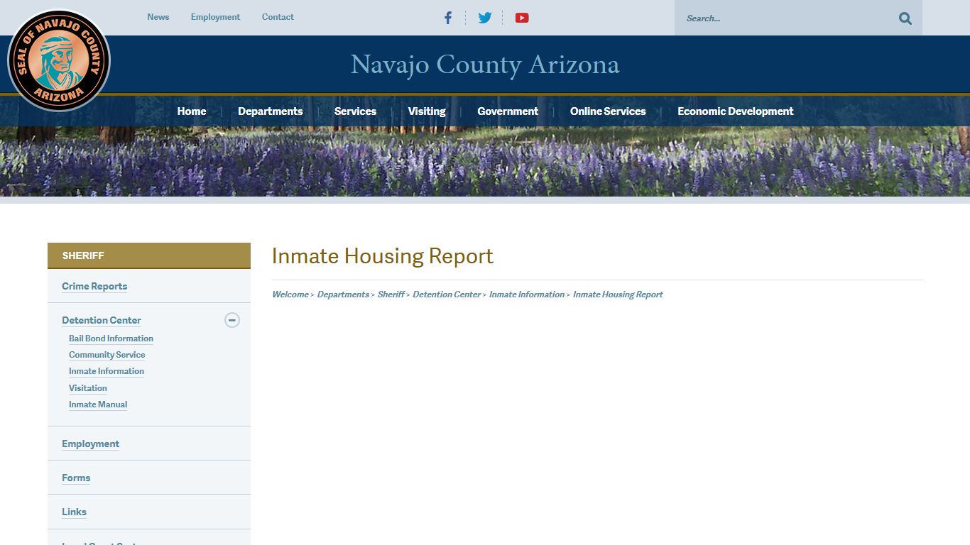 Inmate Housing Report - Navajo County Arizona Government